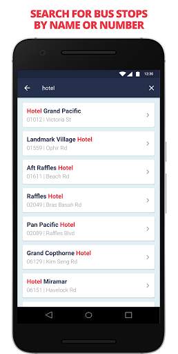 SG Land Transport: Bus stop and bus arrival info screenshot 4