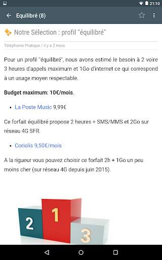 Meilleur forfait mobile screenshot 7