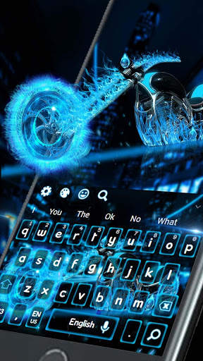 Клавиатура Neon Fire Bike скриншот 2