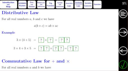 Algebra Tutorial 1: Basics скриншот 5