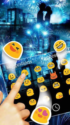 Romantic Love In The Firework Keyboard screenshot 4
