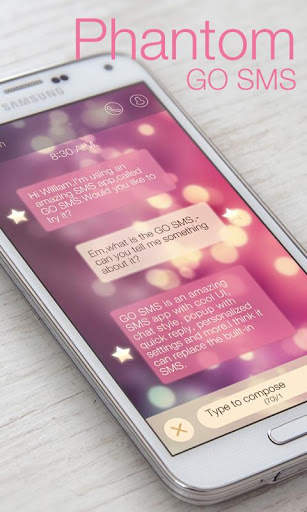 GO SMS PHANTOM THEME screenshot 1