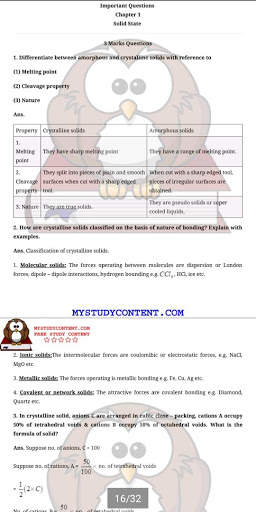 CHEMISTRY CLASS 12 IMPORTANT QUESTIONS screenshot 6