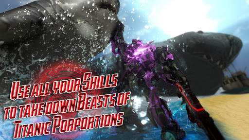 Robot Shark Hunting : Car Robot Transformation 3D screenshot 4