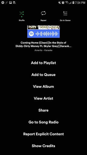 Delete Current Playlist Song - Spotify screenshot 2