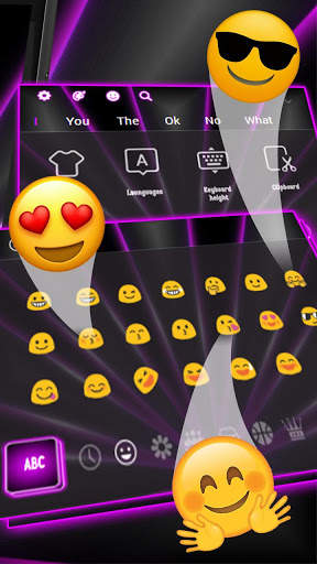 Neon Purple Keyboard screenshot 3