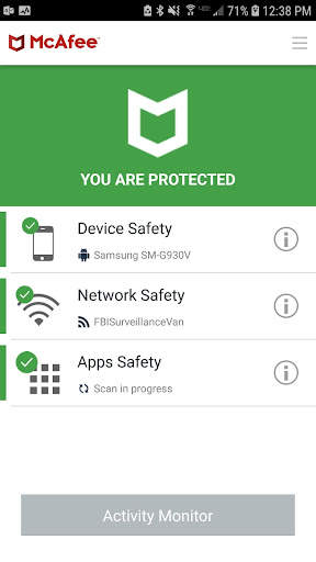 McAfee MVISION Mobile screenshot 1