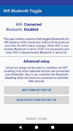 Wifi Bluetooth Toggle screenshot 1