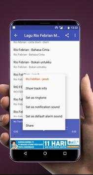 Lagu Rio Febrian MP3 Offline screenshot 3
