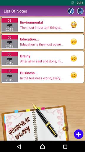 Notes Diary with Password Lock screenshot 3