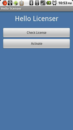 Hello Licenser screenshot 1