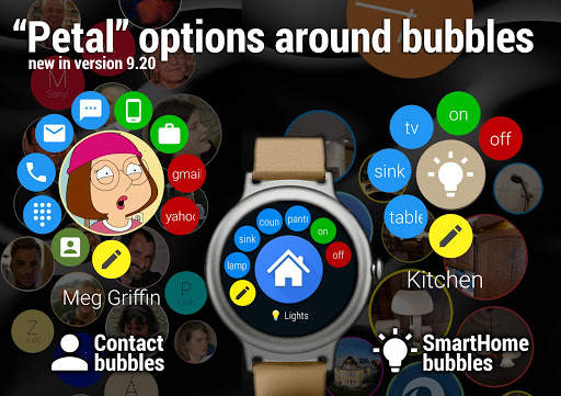 Bubble Cloud Tile Launcher Watch face (WearOS) screenshot 18