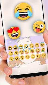 Keyboard Hippo Merah Muda screenshot 2