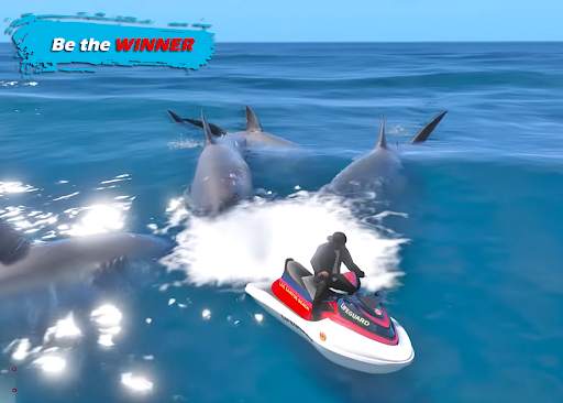 Jetski Shark Attack Racing Game: Jet Ski Boat Game screenshot 4