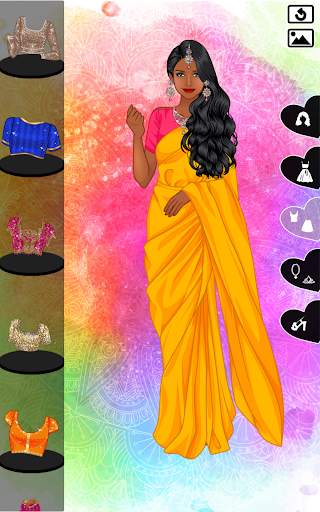 Indian Sari dress up screenshot 3