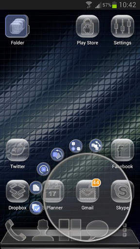 Next Launcher Glass Theme screenshot 1