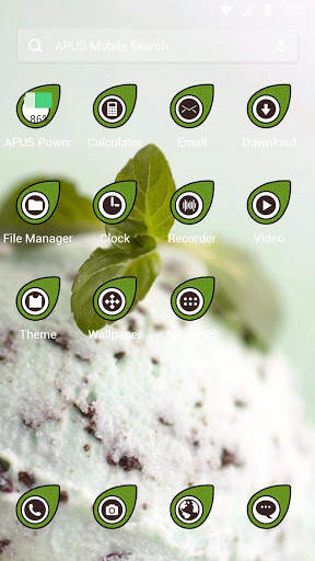 Delicious ice cream APUS launcher theme screenshot 2