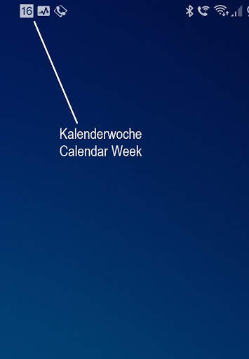calendar week in status bar screenshot 1