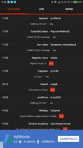 CS Live - live matches and results screenshot 1
