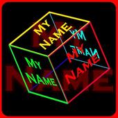 My Name Cube Live Wallpaper icon