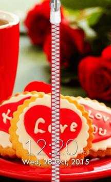 Love Zipper Lock Screen screenshot 4