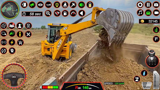 JCB 3Dx Backhoe Loader Driving screenshot 2