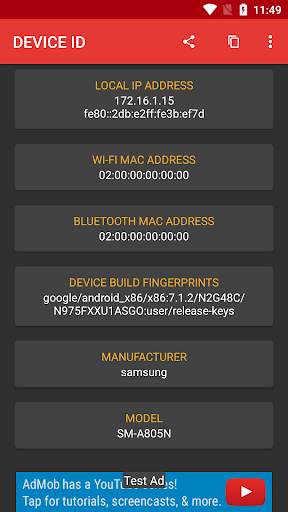 Device ID screenshot 2