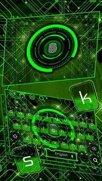 3D Fingerprint Scanner Keyboard Theme screenshot 1