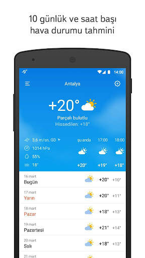 Yandex Hava Durumu screenshot 1