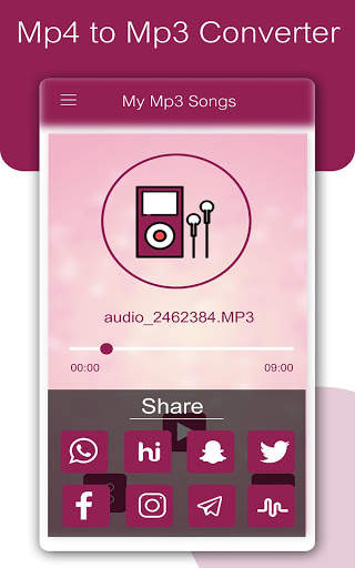 Mp4 to Mp3 - تحويل الفيديو إلى صوت 15 تصوير الشاشة