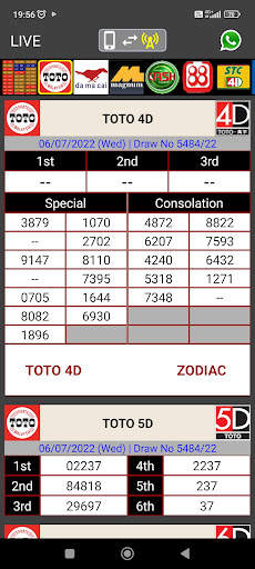 LIVE 4D Result screenshot 12
