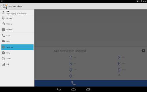 Voip By Antisip ( Video) screenshot 1