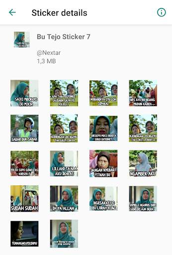 Bu Tejo Tilik - WAStickerApps screenshot 8
