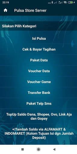 Pulsa Store Server screenshot 3