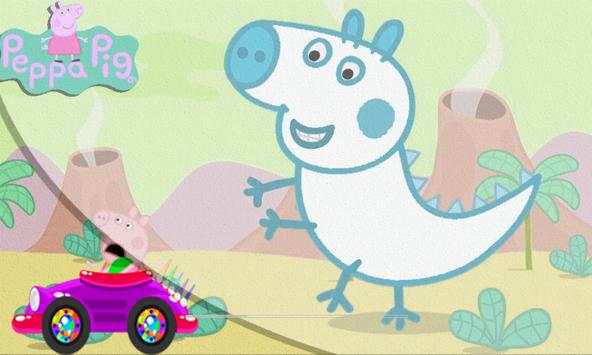 |Peppa pig| car racing screenshot 1