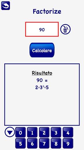 MCM MCD scomposizione Fattori primi Matematic LITE screenshot 4