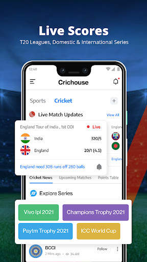 CricHouse - Live Cricket, IPL screenshot 1