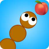 worm crawling game logo