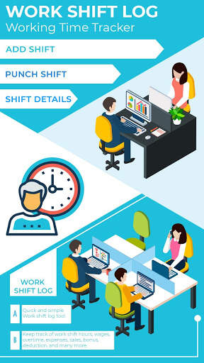 Work Shift Log - Working Time Tracker screenshot 1