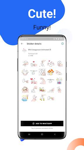 Usagyuuun GIF Animated Sticker for WA screenshot 5