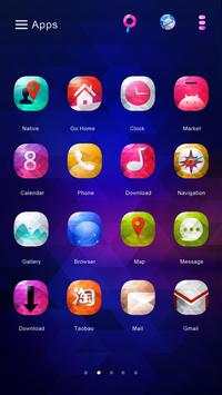 Blue Gems GO Launcher Theme screenshot 3