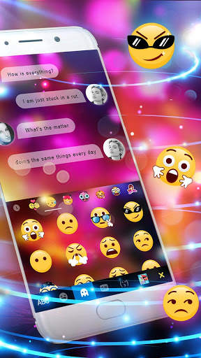 Tema Keyboard Electric Tech screenshot 3