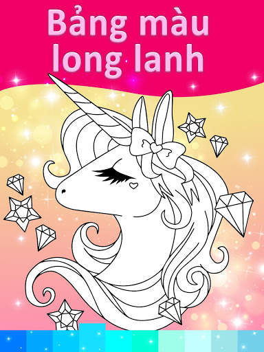 Trang màu Unicorn với hiệu ứng hoạt hình screenshot 1