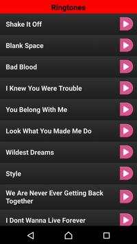 Taylor Swift Ringtones screenshot 1