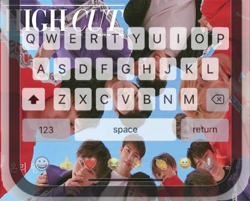 Wanna One Keyboard Theme screenshot 2