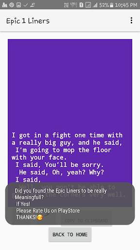 EPIC 1 Liners-Insta Wapp Fbook daily Update screenshot 5
