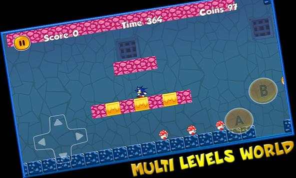 Super Sonic World Dash Adventure screenshot 1
