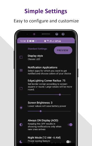 Edge Notification - Always On 4 تصوير الشاشة