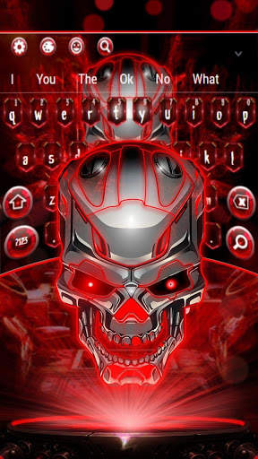 Neon Technology Skull Keyboard 2 تصوير الشاشة