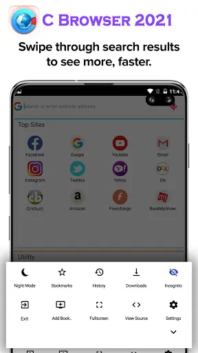 Uc Fast Secure Browser.Watch Video Offline App screenshot 5